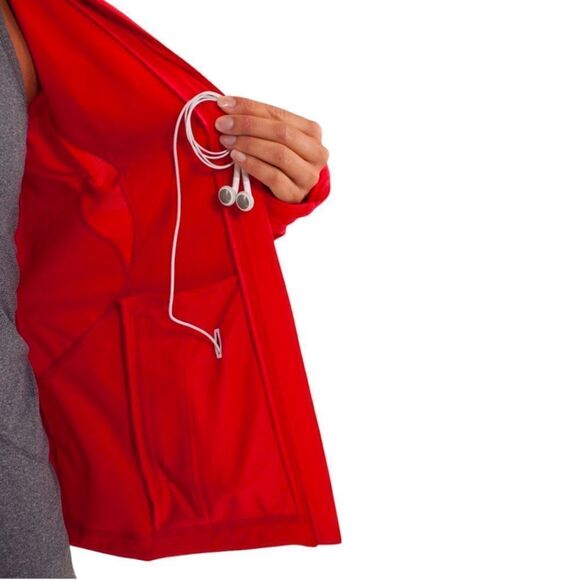 Lululemon Run: Track Time Jacket Currant Red Women's 4 Lightweight Zip Up - Picture 5 of 11